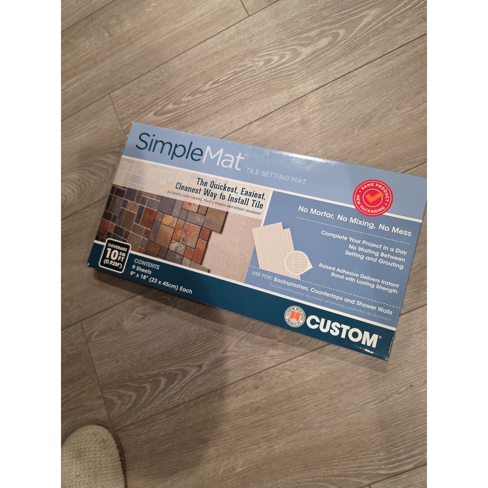 SimpleMat Tile Setting Mat - No Mortar, No Mixing new in box